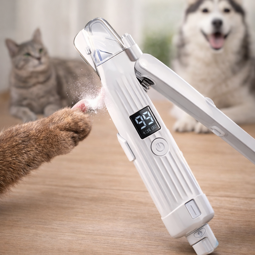PawTrim™ Pro 2-in-1 Pet Nail Grinder & Clipper