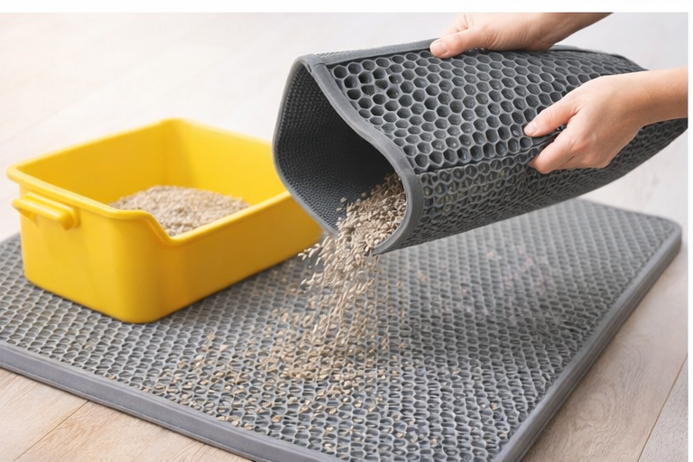 Mata pod kuwetę dla kota