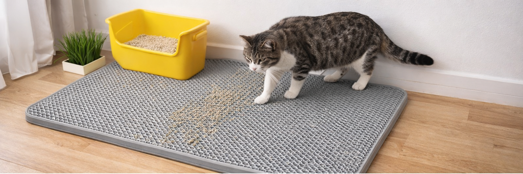 Mata pod kuwetę dla kota